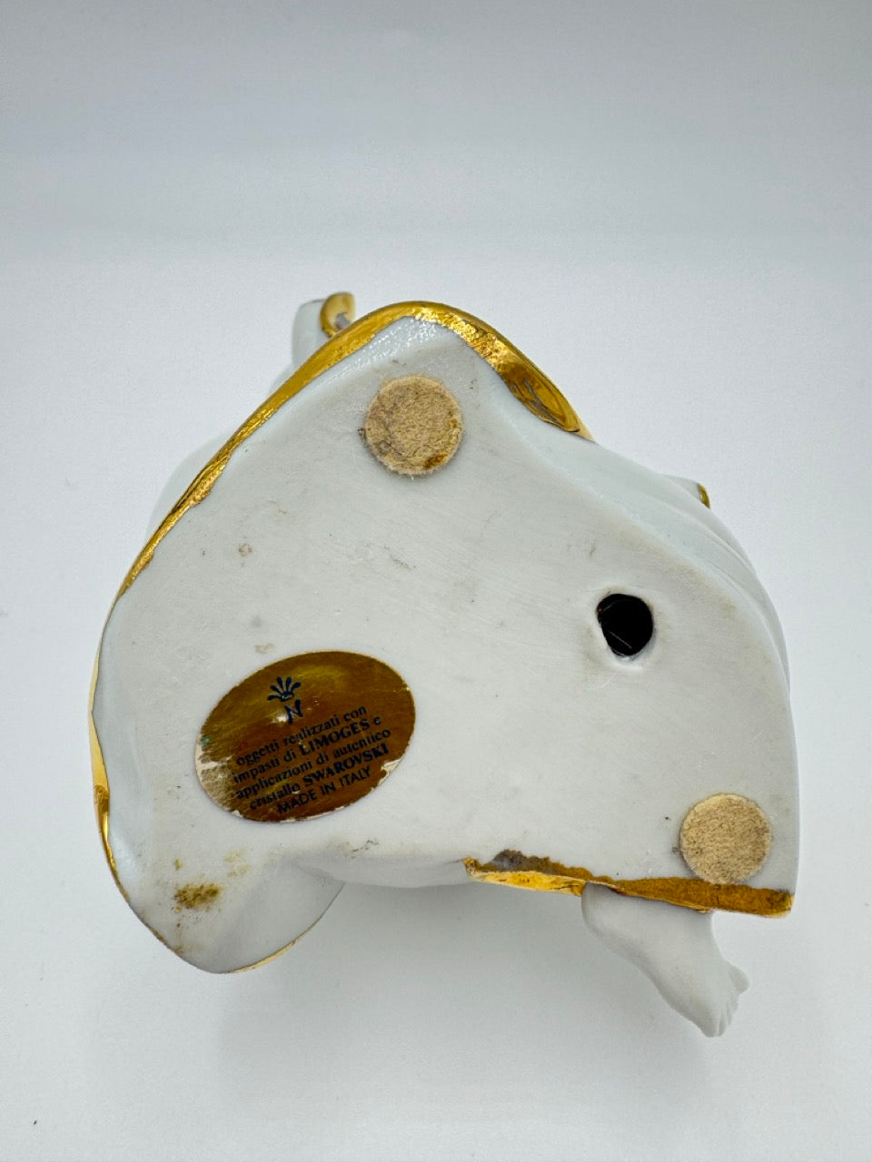 RG Oggetti Capodimonte & Limoges Boy Harlequin Clown Colored Swarovski Crystals