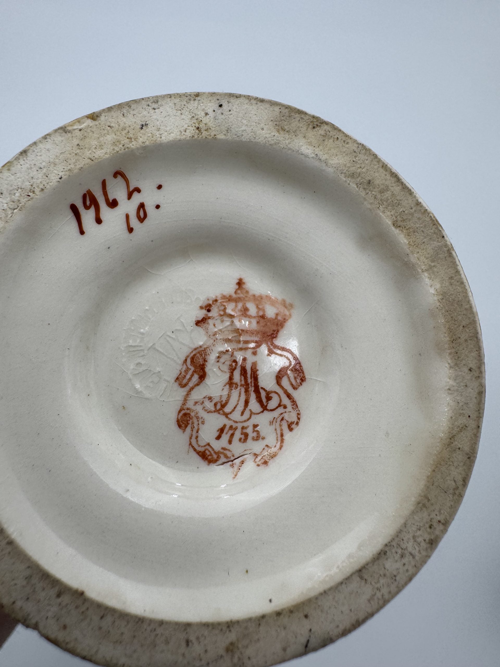 Franz Anton Mehlem Royal Bonn Hand Painted Owl Jug